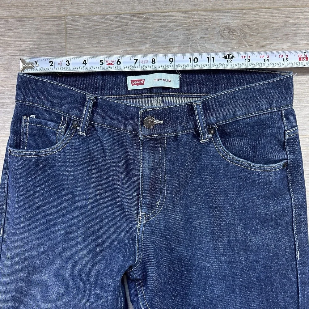 Levis 511 Slim Women's Size 20 30x20 Dark‎ Wash  Stretch Cotton Polyester Jeans